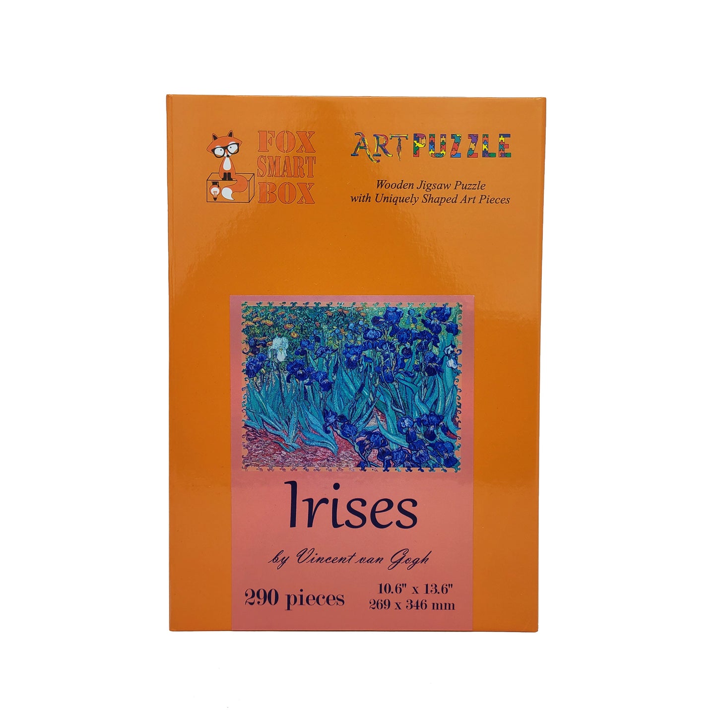 Wooden Jigsaw Puzzle with Uniquely Shaped Pieces for Adults - 290 Pieces - Irises