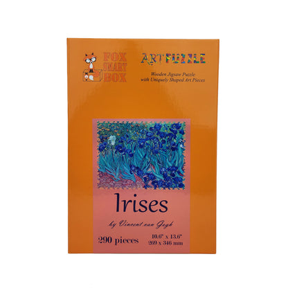 Wooden Jigsaw Puzzle with Uniquely Shaped Pieces for Adults - 290 Pieces - Irises