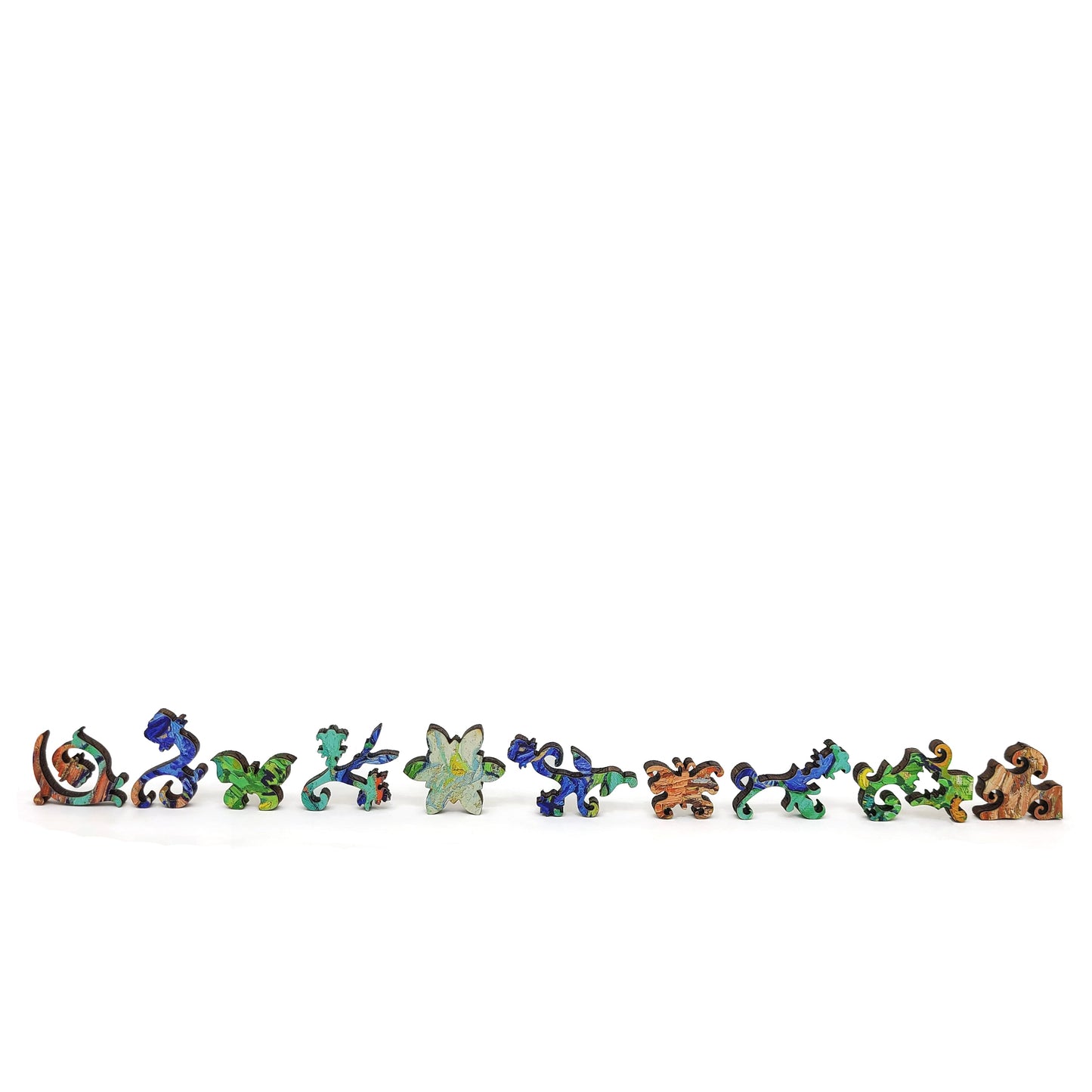 Wooden Jigsaw Puzzle with Uniquely Shaped Pieces for Adults - 290 Pieces - Irises