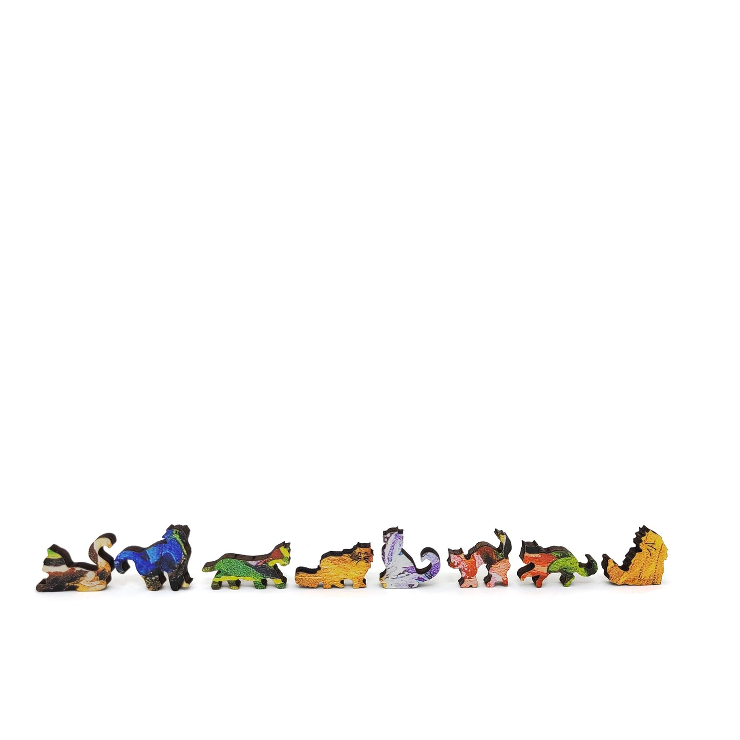 Large Format Wooden Jigsaw Puzzle with Uniquely Shaped Pieces for Seniors and Adults - 240 Pieces - Cat Among the Flowers