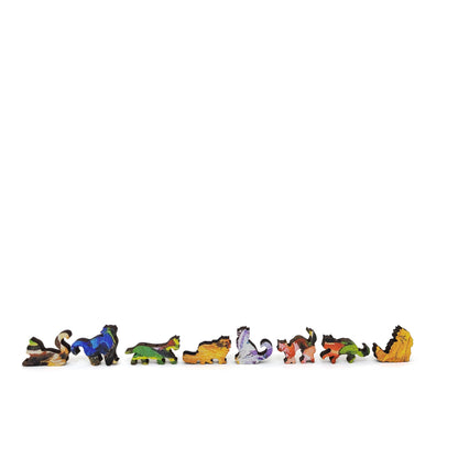 Large Format Wooden Jigsaw Puzzle with Uniquely Shaped Pieces for Seniors and Adults - 240 Pieces - Cat Among the Flowers