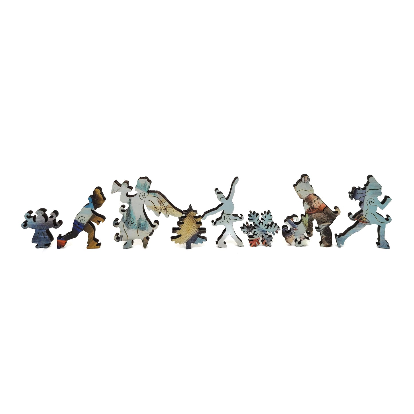 Wooden Jigsaw Puzzle for Adults - Uniquely Shaped Pieces  - 520 Pieces - Central Park, Winter – The Skating Pond