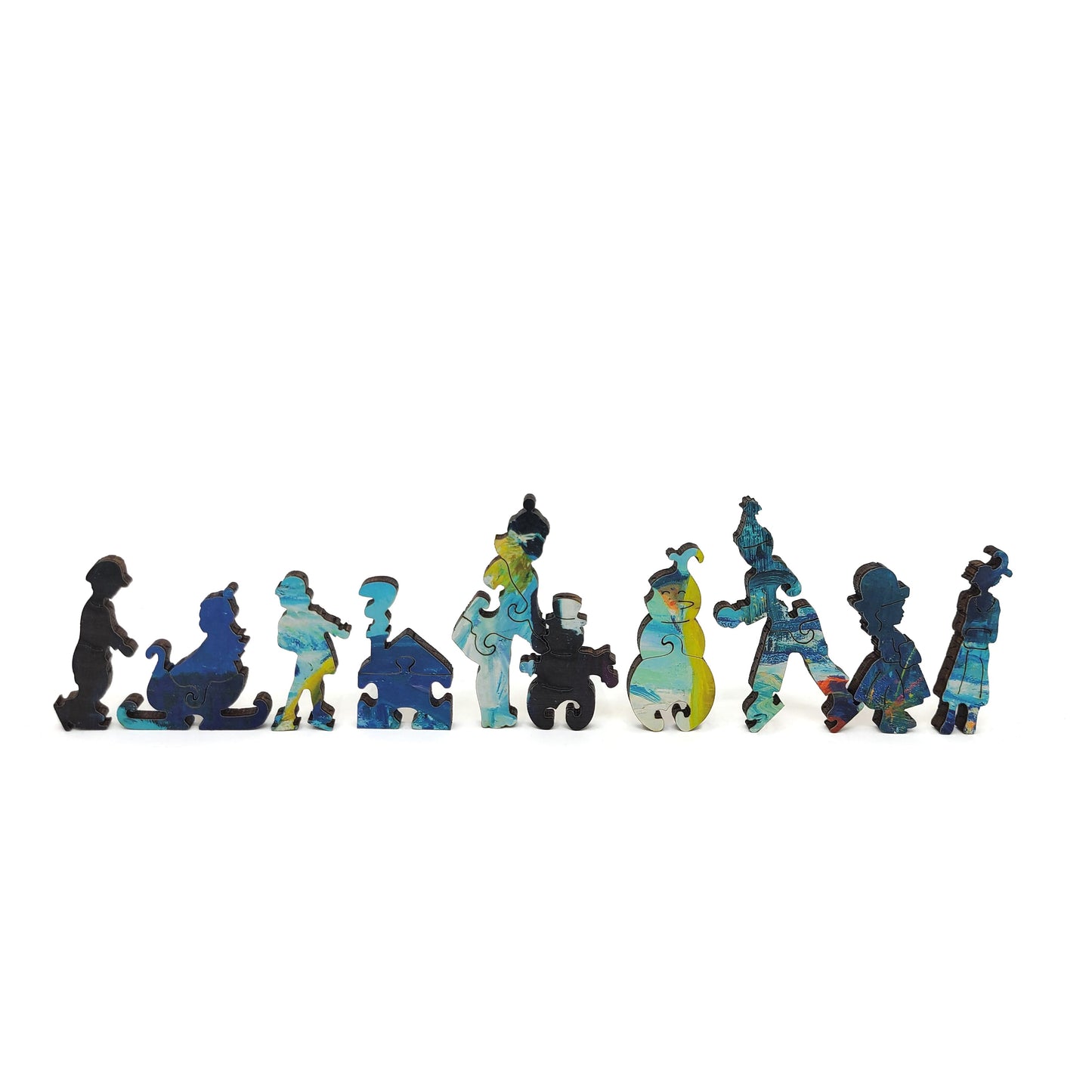 Wooden Jigsaw Puzzle for Adults - Uniquely Shaped Pieces  - 215 Pieces - Love of Winter