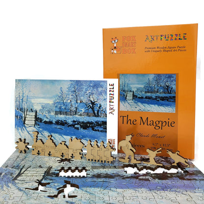 Wooden Jigsaw Puzzle for Adults - Uniquely Shaped Pieces  - 210 Pieces - The Magpie