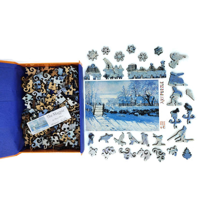 Wooden Jigsaw Puzzle for Adults - Uniquely Shaped Pieces  - 210 Pieces - The Magpie