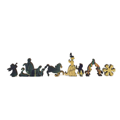 Large Format Wooden Jigsaw Puzzle with Uniquely Shaped Pieces for Seniors and Adults - 200 Pieces - Christmas Eve