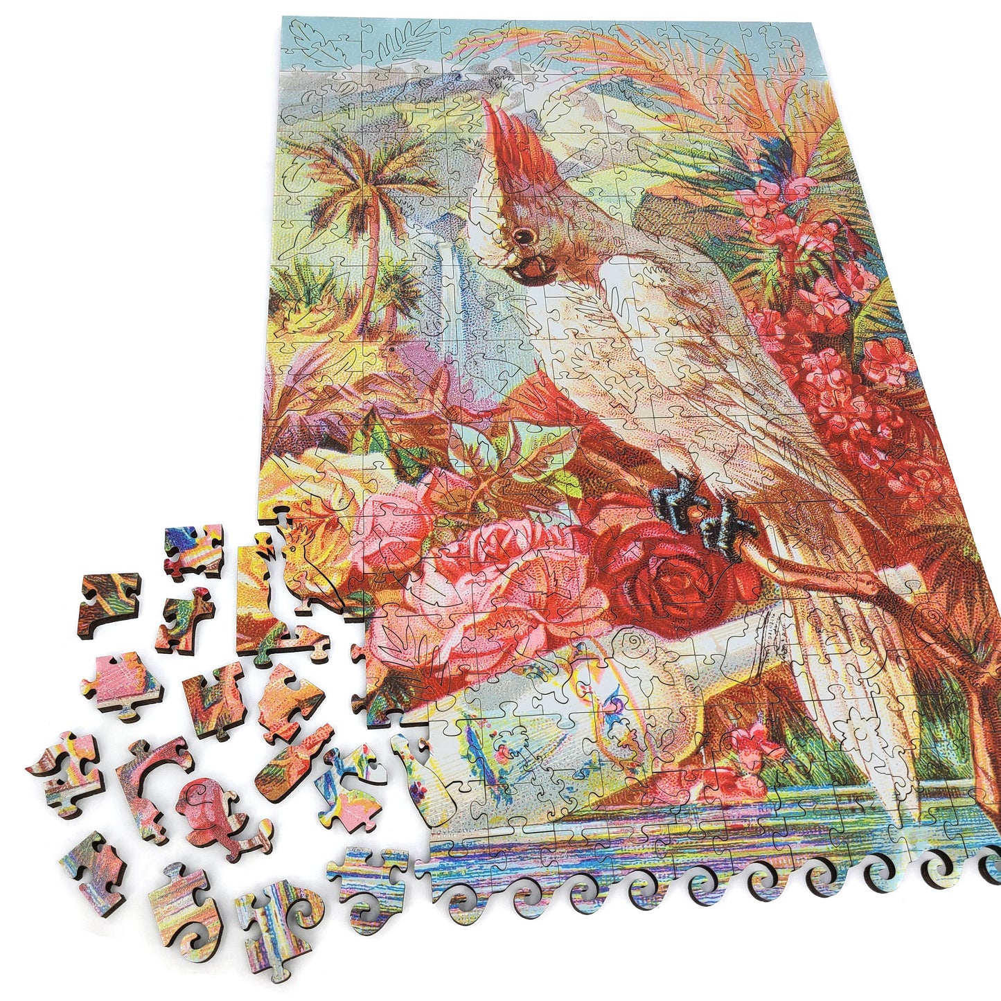 Wooden Jigsaw Puzzle for Adults - Uniquely Shaped Pieces  - 305 Pieces - Florida Water