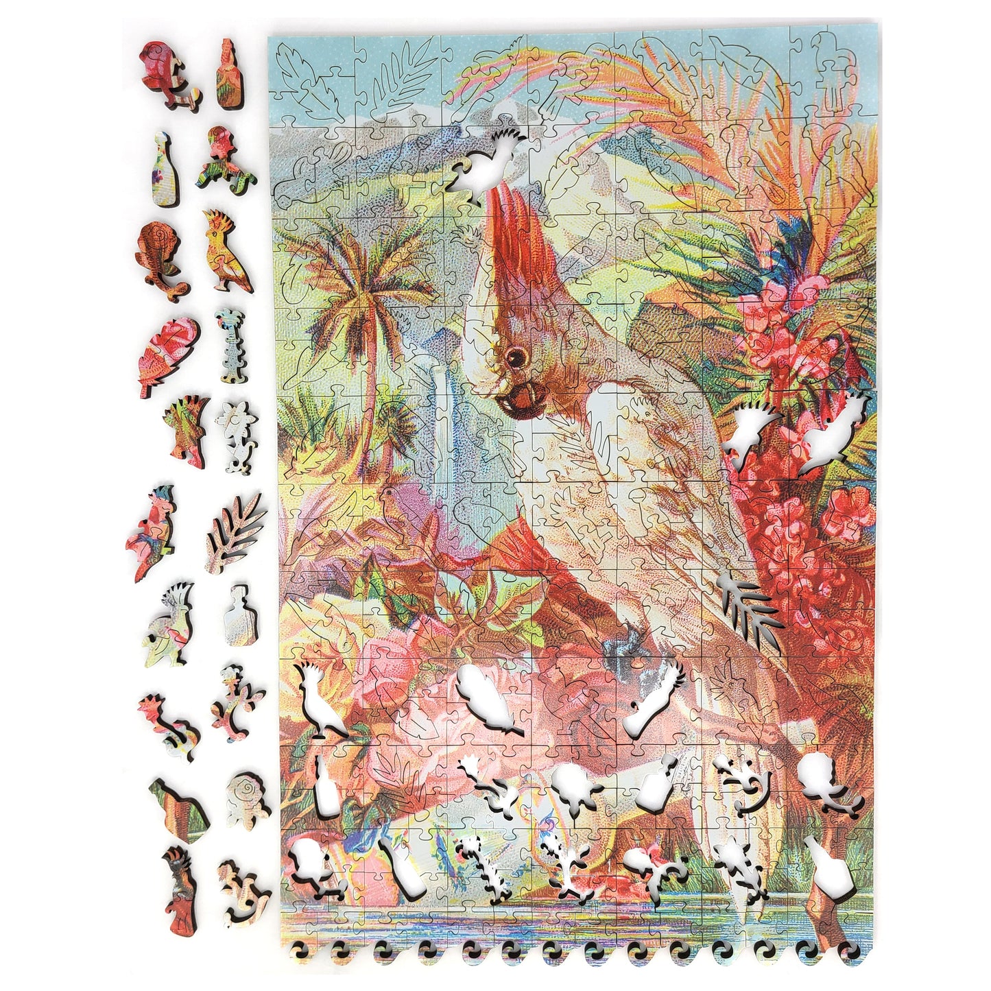 Wooden Jigsaw Puzzle for Adults - Uniquely Shaped Pieces  - 305 Pieces - Florida Water