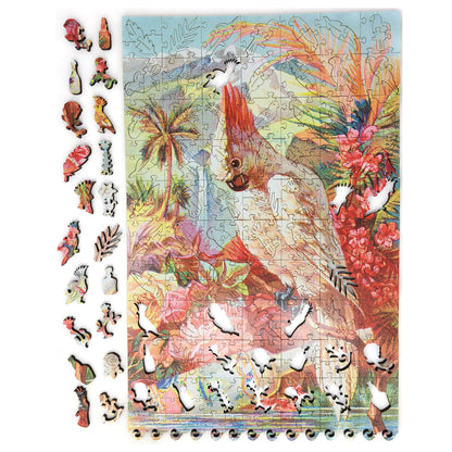 Wooden Jigsaw Puzzle for Adults - Uniquely Shaped Pieces  - 305 Pieces - Florida Water