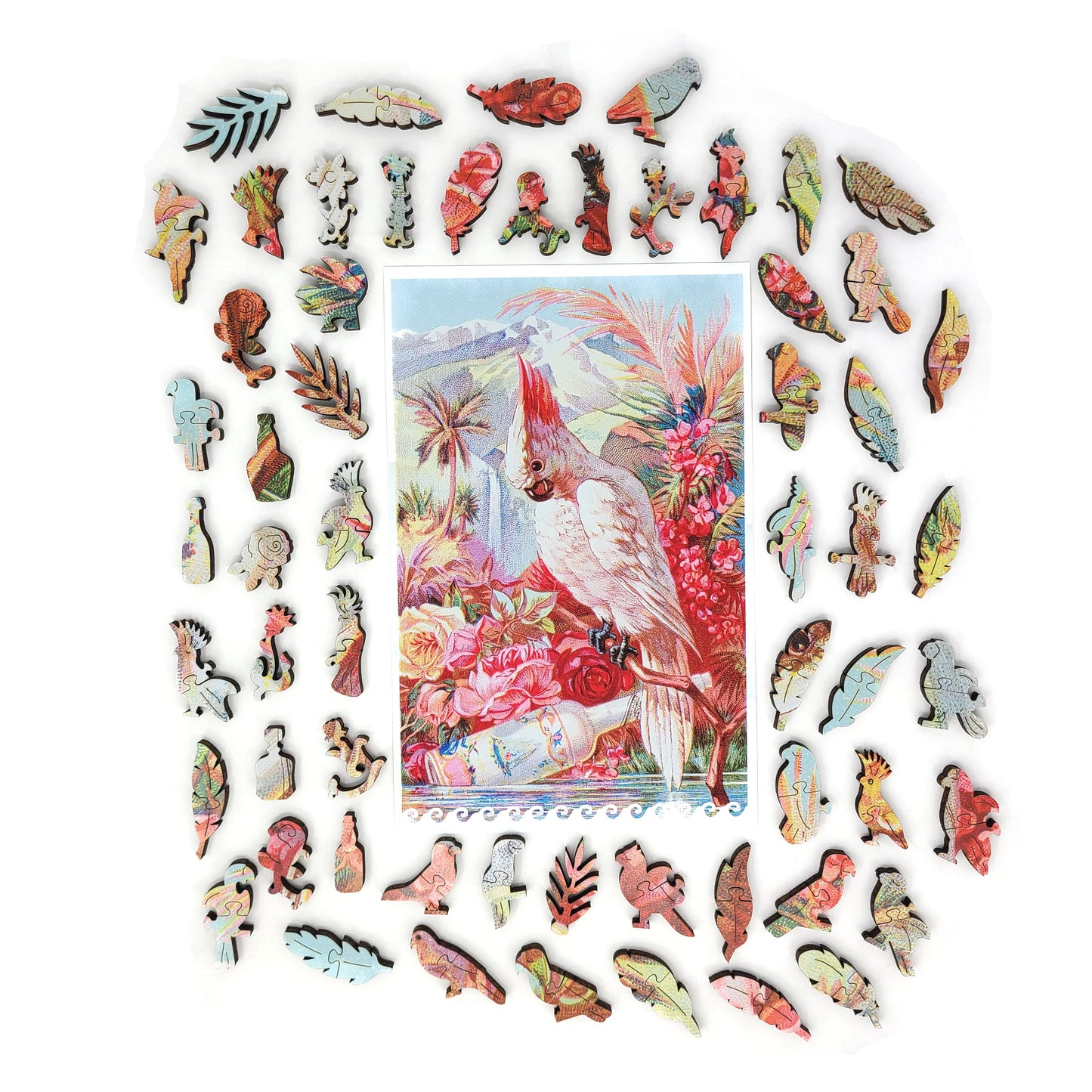 Wooden Jigsaw Puzzle for Adults - Uniquely Shaped Pieces  - 305 Pieces - Florida Water