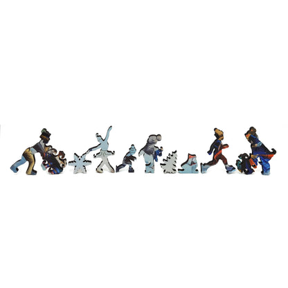 Large Format Wooden Jigsaw Puzzle with Uniquely Shaped Pieces for Seniors and Adults - 262 Pieces - Central Park, Winter – The Skating Pond