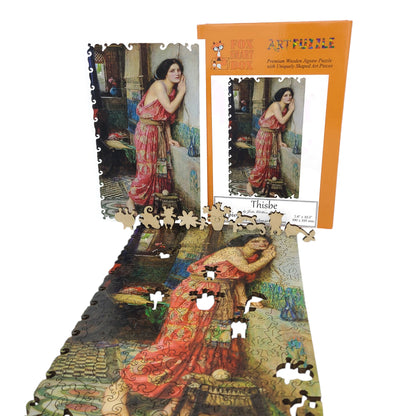 Wooden Jigsaw Puzzle for Adults - Uniquely Shaped Pieces - 220 Pieces - Thisbe