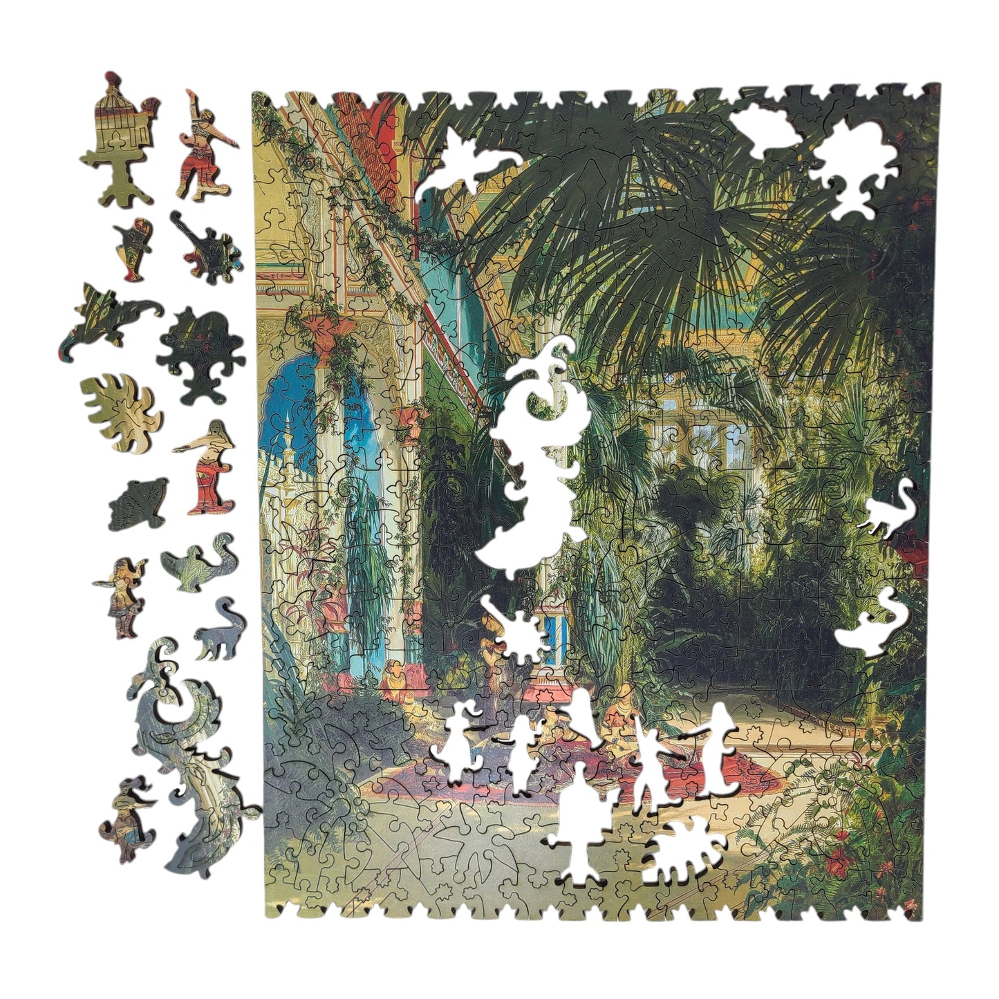Wooden Jigsaw Puzzle for Adults - Uniquely Shaped Pieces - 282 Pieces - Palm House