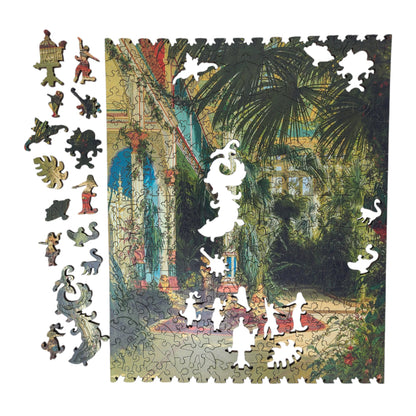 Wooden Jigsaw Puzzle for Adults - Uniquely Shaped Pieces - 282 Pieces - Palm House