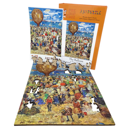 Large Format Wooden Jigsaw Puzzle with Uniquely Shaped Pieces for Seniors and Adults - 210 Pieces - The Balloon
