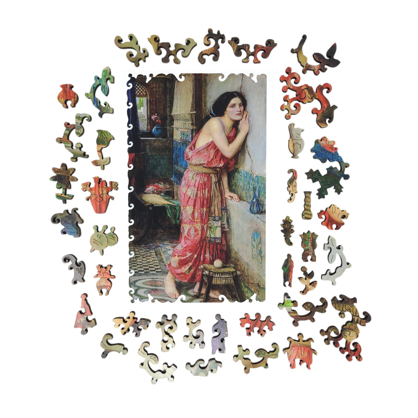 Large Format Wooden Jigsaw Puzzle with Uniquely Shaped Pieces for Seniors and Adults - 220 Pieces - Thisbe