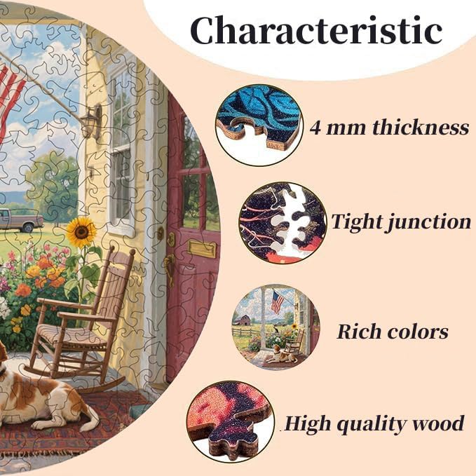 Wooden Puzzle for Adults 220 Piece,Irregular Animal Shaped Wooden Jigsaw Puzzles, Creative Puzzle Gift for Teenagers and Adults 13x13in-The Image is Protected by Copyright