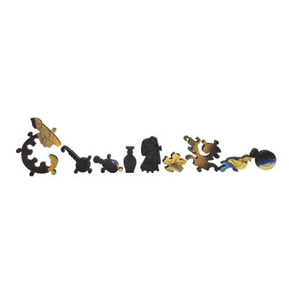 Wooden Jigsaw Puzzle for Adults - Uniquely Shaped Pieces - 220 Pieces - Girl with a Pearl Earring