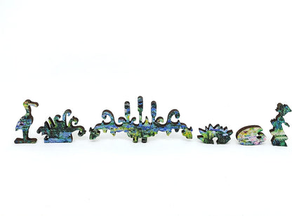 Wooden Jigsaw Puzzle for Adults - Uniquely Shaped Pieces - Made in The USA by FoxSmartBox - 210 Pieces - Water Lilies and Japanese Bridge