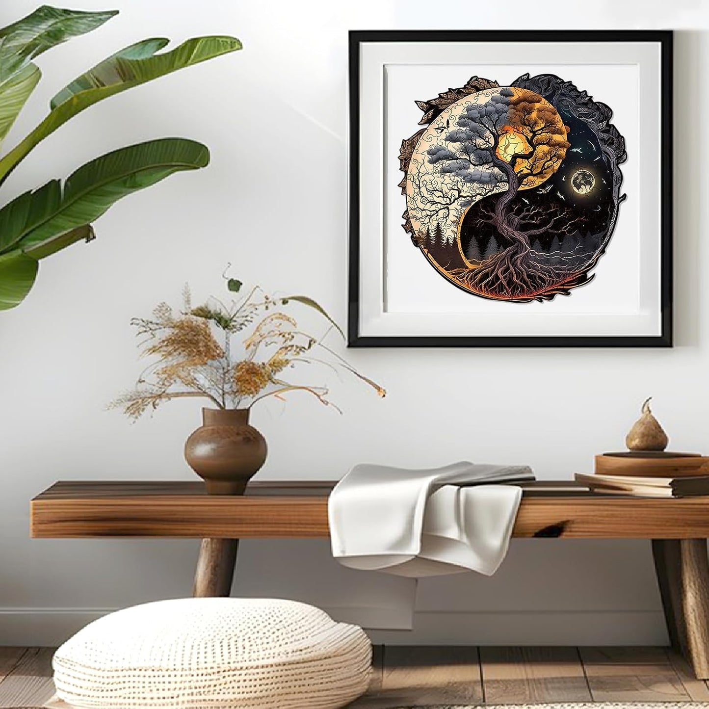 Wooden Puzzles for Adults, Tree of Life Wood Puzzles 200 Pieces, Irregular Animal Shaped Unique Wooden Jigsaw Puzzles, Creative Ghristmas Gift for Teenagers and Adults