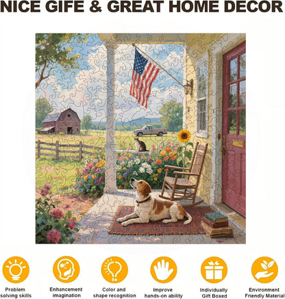 Wooden Puzzle for Adults 220 Piece,Irregular Animal Shaped Wooden Jigsaw Puzzles, Creative Puzzle Gift for Teenagers and Adults 13x13in-The Image is Protected by Copyright