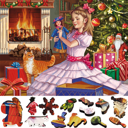 Wooden Jigsaw Puzzle with Uniquely Shaped Pieces for Adults - 465 Pieces - Christmas Gift