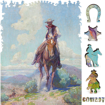 Wooden Jigsaw Puzzle with Uniquely Shaped Pieces for Adults - 190 Pieces - The Trail Foreman
