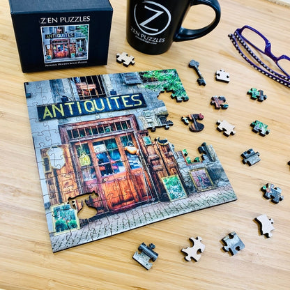 Antiquités - Zen Puzzle - Hand crafted artisanal wooden jigsaw puzzle