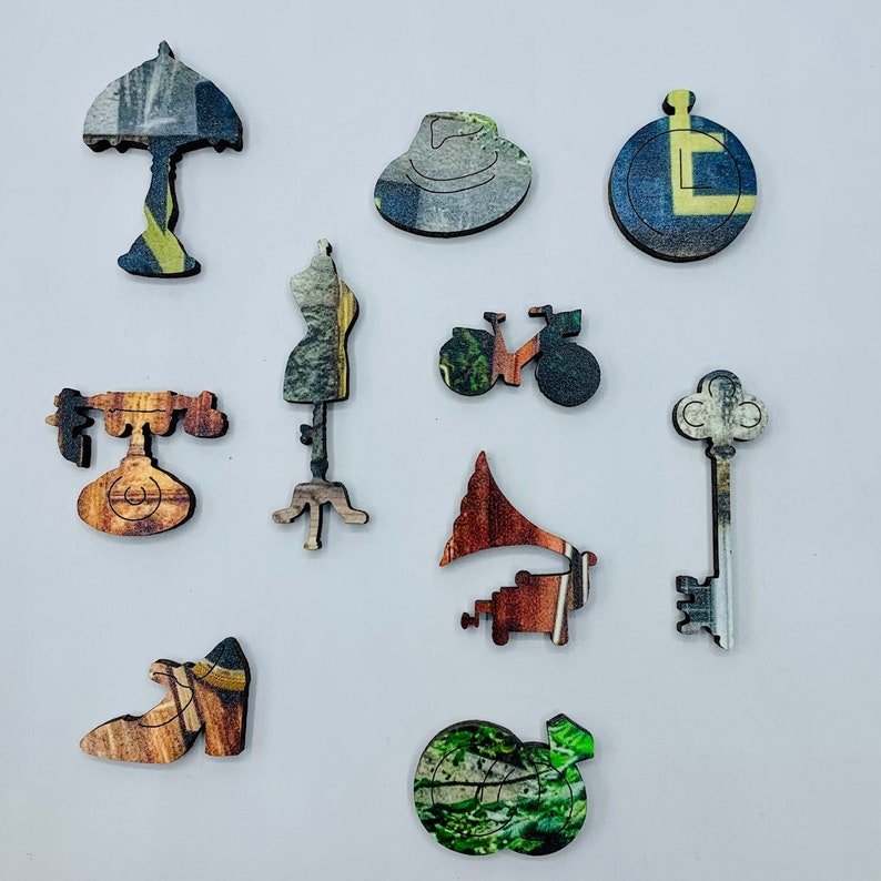 Antiquités - Zen Puzzle - Hand crafted artisanal wooden jigsaw puzzle