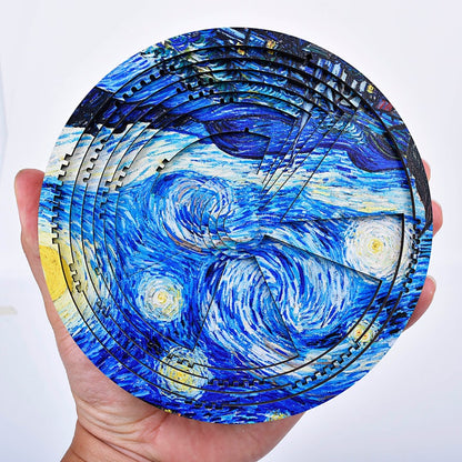 Beautiful 7-layer puzzle, worthy of collection, limited quantity Hardest Jigsaw Puzzle, Impossible adult Vincent Van Gogh Starry Night