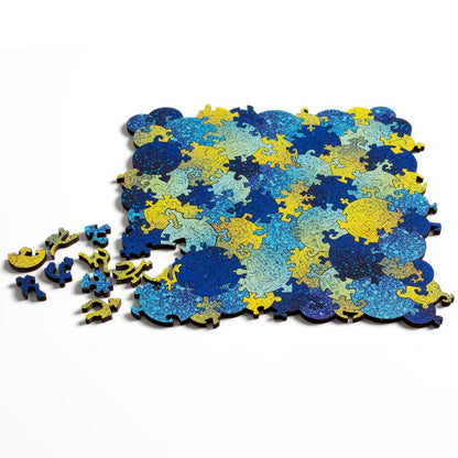 Baffling Bubbles Puzzle - challenging wood jigsaw puzzle Chris Yates collaboration