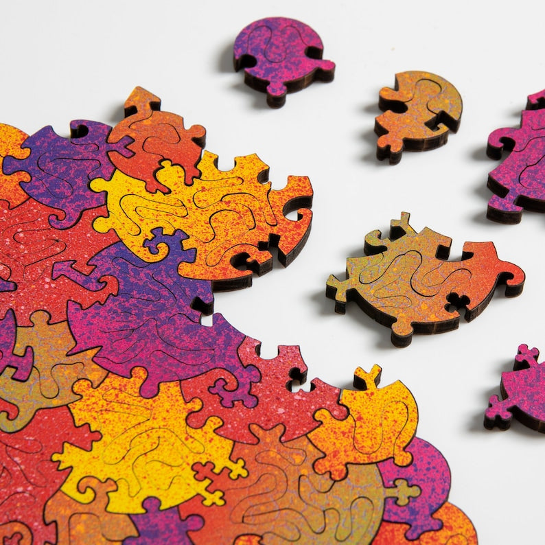 Baffling Bubbles Puzzle - challenging wood jigsaw puzzle Chris Yates collaboration