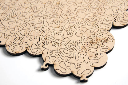 Baffling Bubbles Puzzle - challenging wood jigsaw puzzle Chris Yates collaboration
