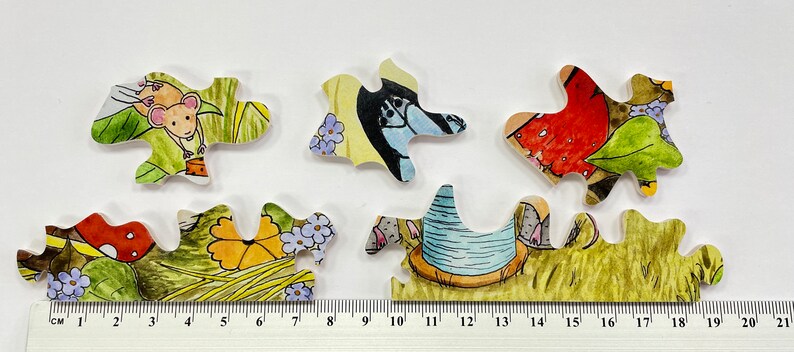 Mouse house, wooden puzzle +/- 125 pieces, for children aged 7