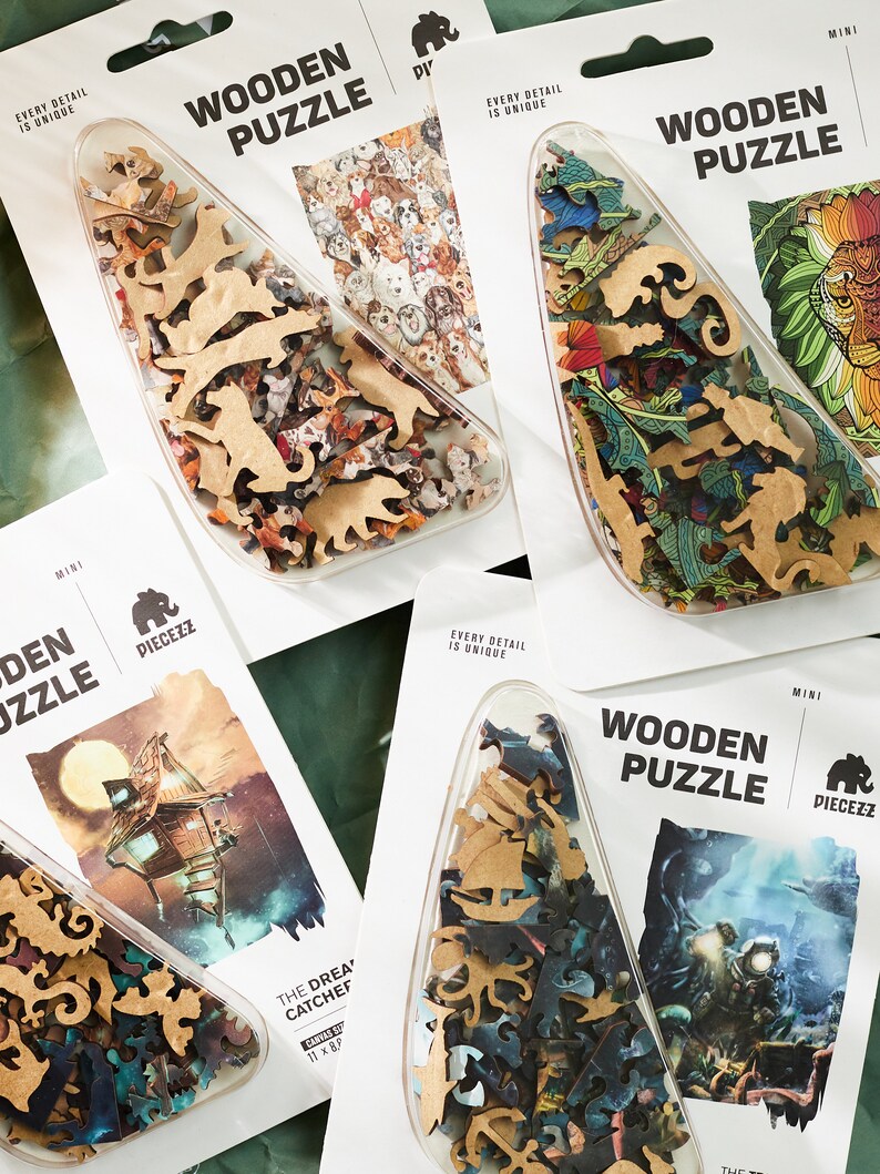 Cat Lover Wooden Jigsaw Puzzle – 40 Piece Pocket Size
