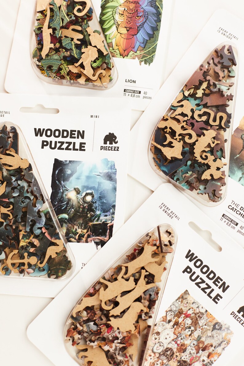 Cat Lover Wooden Jigsaw Puzzle – 40 Piece Pocket Size