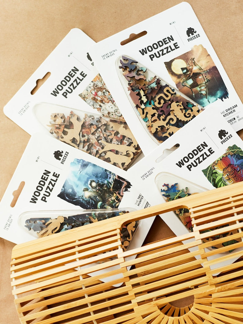 Cat Lover Wooden Jigsaw Puzzle – 40 Piece Pocket Size