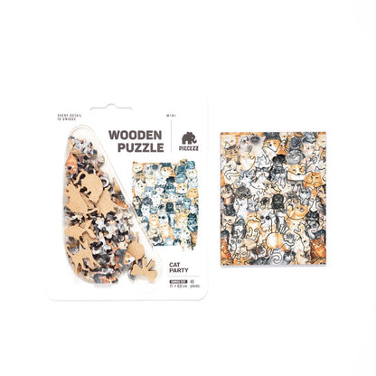 Cat Lover Wooden Jigsaw Puzzle – 40 Piece Pocket Size