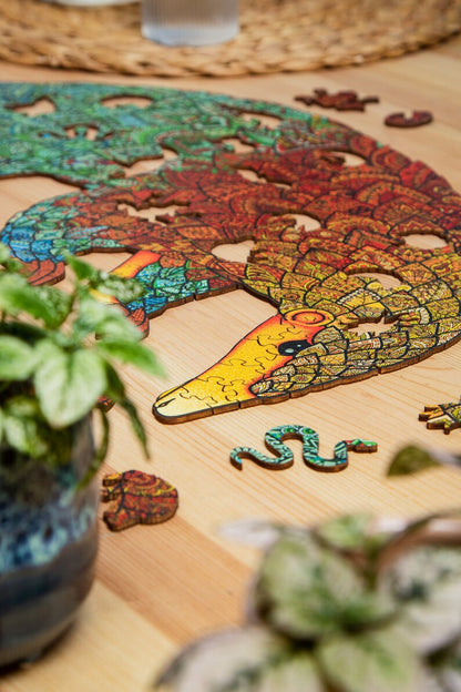 Jigsaw Puzzle for Adults XL 330 Piece (18.1”x12”) – Pangolin Wooden Jigsaw Puzzles for Adults by The Puzzled Tree…