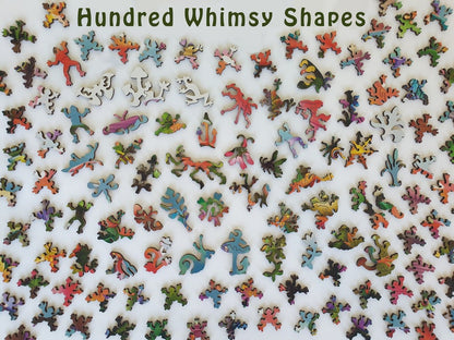 Wooden Jigsaw Puzzles For Adults - Relaxing Frogs (400-200 Piece Wooden Jigsaw Puzzle) - Ukrainian Seller
