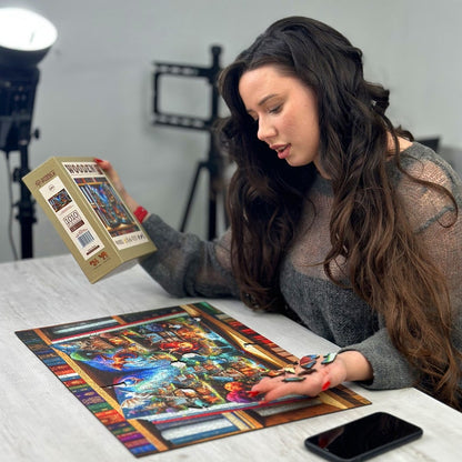 Wooden Puzzle Enchanted Tales - 1000 Piece Wooden Puzzle - Unique Unusual Jigsaw Puzzles with Shaped Pieces by Wooden.City