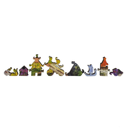 Wooden Jigsaw Puzzles for Adults - Uniquely Shaped Pieces - made in the USA by FoxSmartBox - 434 Pieces - Coast Landscape