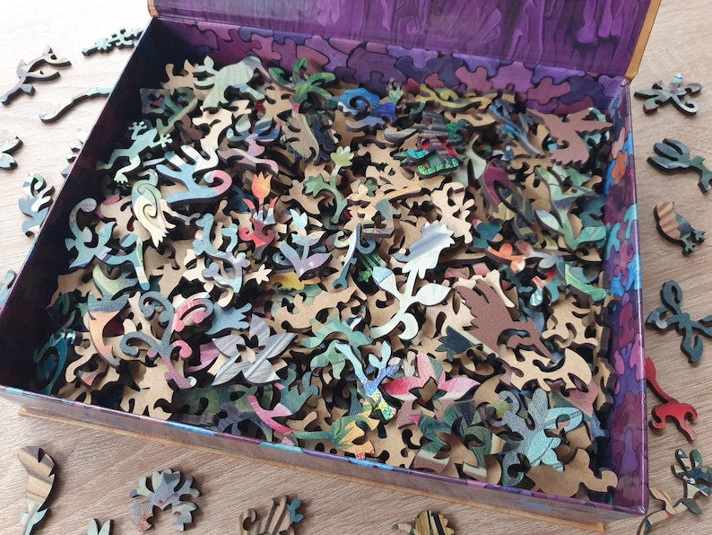 Wooden Jigsaw Puzzles For Adults - Hummingbirds (250-500 pieces) - Nature Puzzle for Kids - Gifts for Women, wedding - Board Game #56