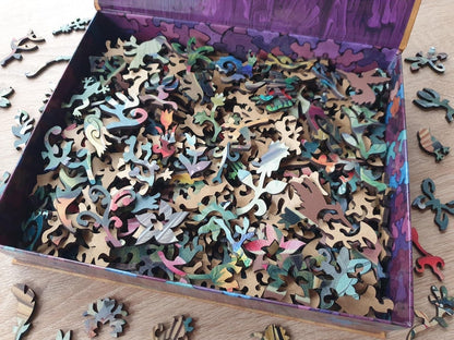 Wooden Jigsaw Puzzles For Adults - Hummingbirds (250-500 pieces) - Nature Puzzle for Kids - Gifts for Women, wedding - Board Game #56
