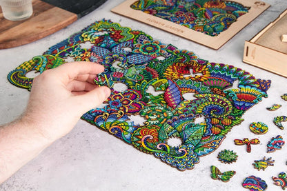 Jigsaw Puzzles for Adults XL 320 Piece (40x27cm) – Flower Garden Wooden Jigsaw Puzzle