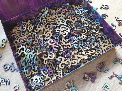 Wooden Jigsaw Puzzles For Adults - The Enchanted Elephant  - (250-500 pieces) - Fantasy Puzzle for Kids - Fairytale Gifts -Whimsy Shapes F20