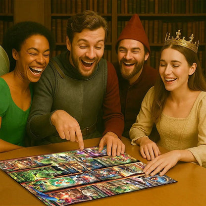 Wooden Jigsaw Puzzle “Stories on Every Shelf” – 1000 Piece Wooden Puzzle - Unique Unusual Jigsaw Puzzles with Shaped Pieces by Wooden.City