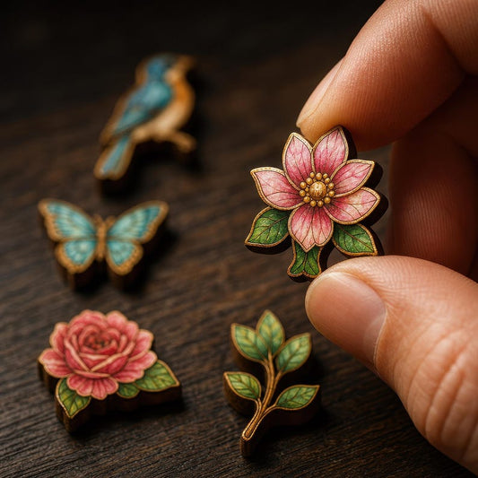 Luxury Wooden Jigsaw Puzzle, Tree of Life in Bloom, Stained Glass Art with StoryPieces