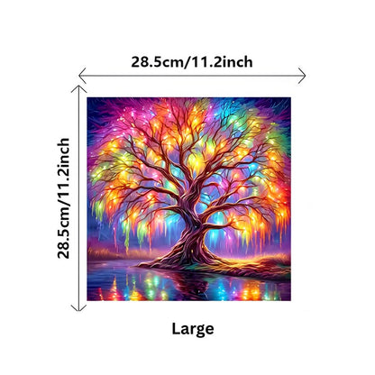 Colorful Tree Wooden Puzzle for Adults, Animal Shaped Jigsaw Puzzle, Unique Wooden Brain Teaser, Nature Puzzle Gift, Tree Wall Art Decor